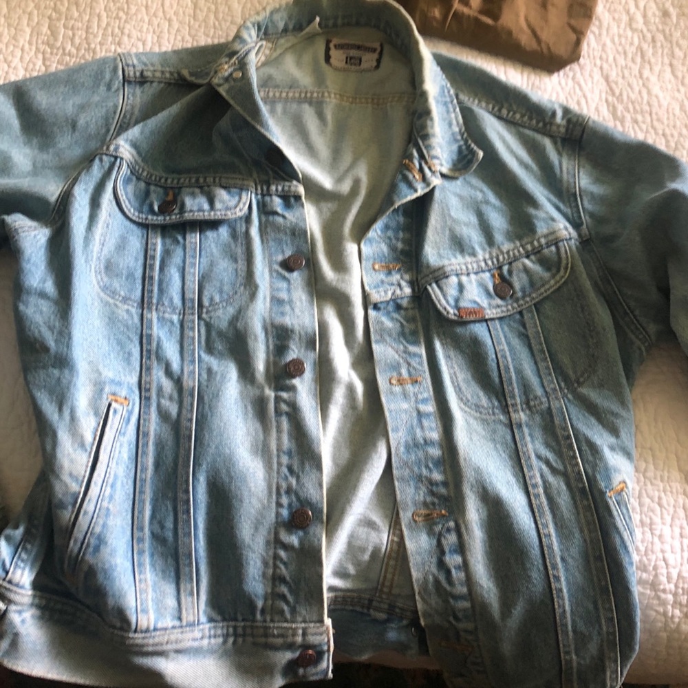 lee heavyweight jean jacket, vintage